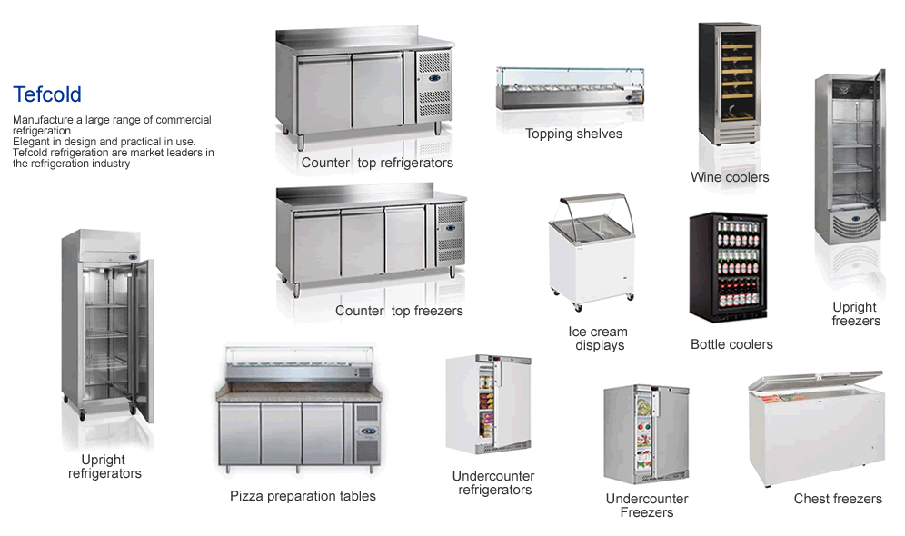 Tefcold Manufacture a large range of commercial refrigeration. Elegant in design and practical in use. Tefcold refrigeration are market leaders in the refrigeration industry.